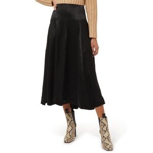 VINCE Paneled Slip Skirt in Black Size 6